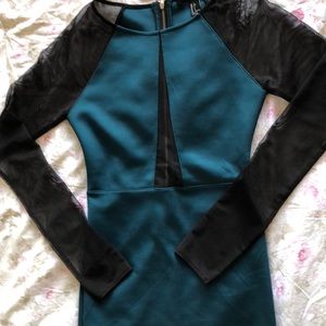 Never worn! Long sleeve green dress